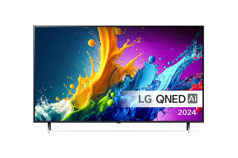LG QNED AI QNED80 4K Smart TV på 86 tum 86QNED80T6A 2024 med alpha 9 AI-processor Gen7 
