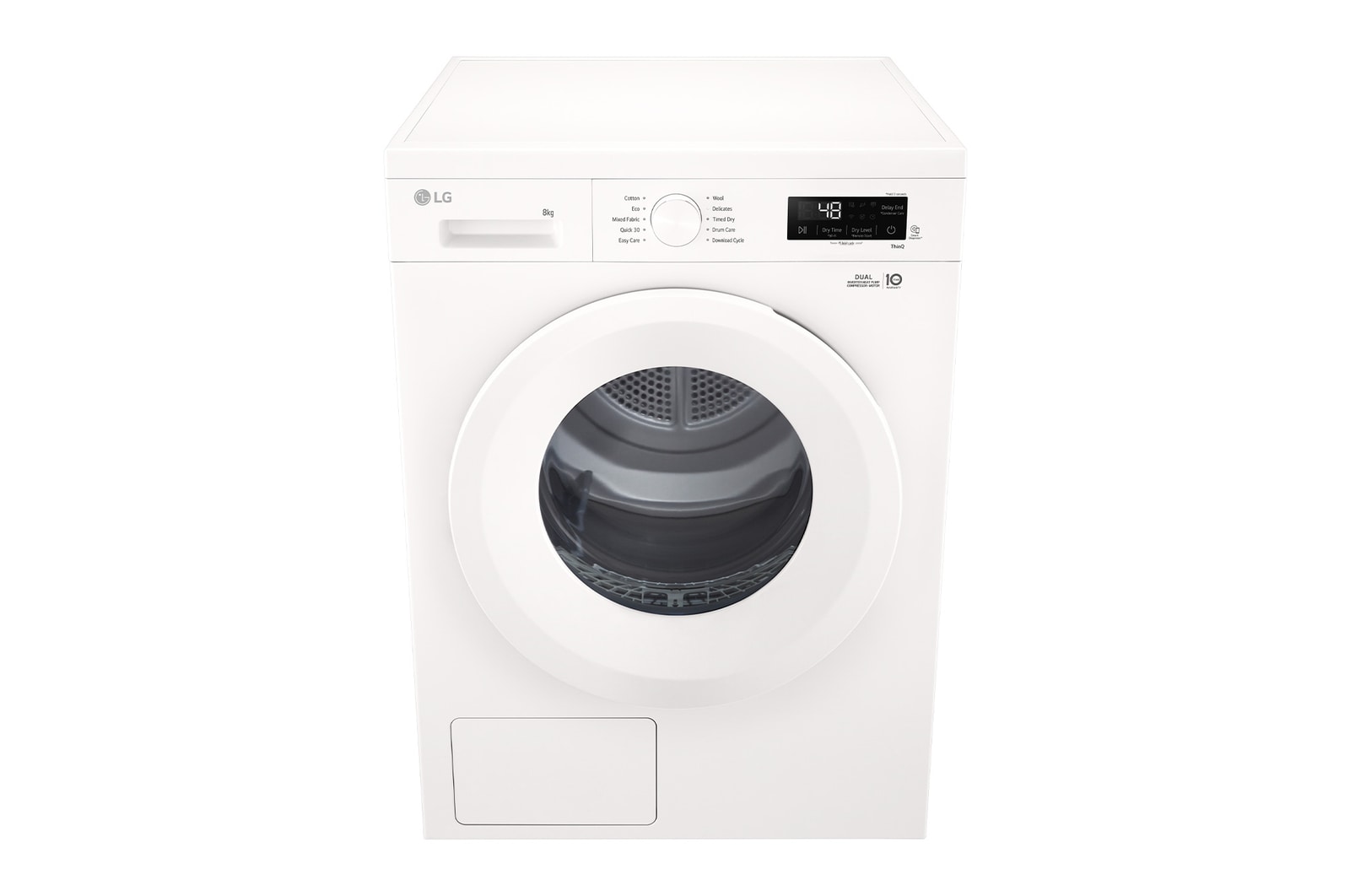 LG 9 kg Torktumlare (Essence White) - Energiklass C/A+++, Värmepumpsteknologi och Smart Diagnosis™ med Wi-Fi, RHX1009NWH
