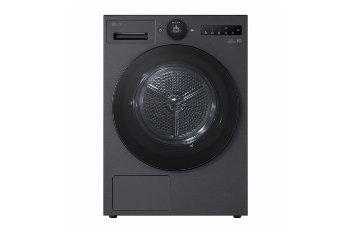 LG 9 kg Torktumlare (Essence Black) - Energiklass B, LCD-vred, DUAL Inverter Heat Pump™ och Smart Diagnosis™ med Wi-Fi, RHX7009TBB