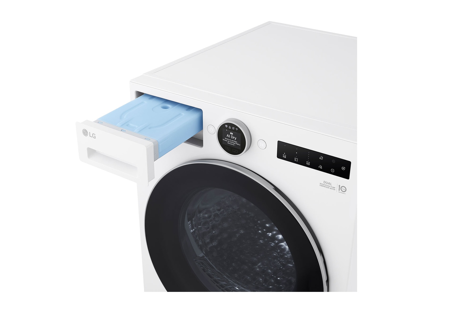 LG 9 kg Torktumlare (Essence White) - Energiklass A+++, LCD-vred, DUAL Inverter Heat Pump™ och Smart Diagnosis™ med Wi-Fi, RHX7009TWS