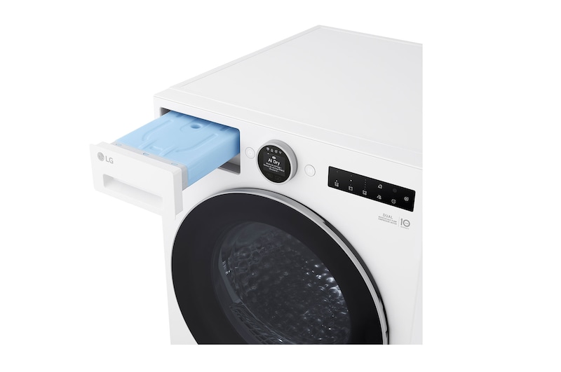 LG 9 kg Torktumlare (Essence White) - Energiklass B, LCD-vred, DUAL Inverter Heat Pump™ och Smart Diagnosis™ med Wi-Fi, RHX7009TWS