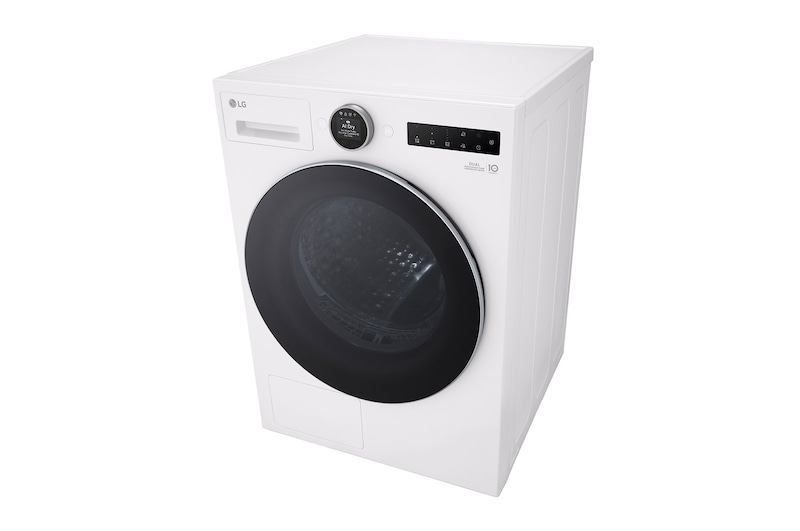 LG 9 kg Torktumlare (Essence White) - Energiklass B, LCD-vred, DUAL Inverter Heat Pump™ och Smart Diagnosis™ med Wi-Fi, RHX7009TWS