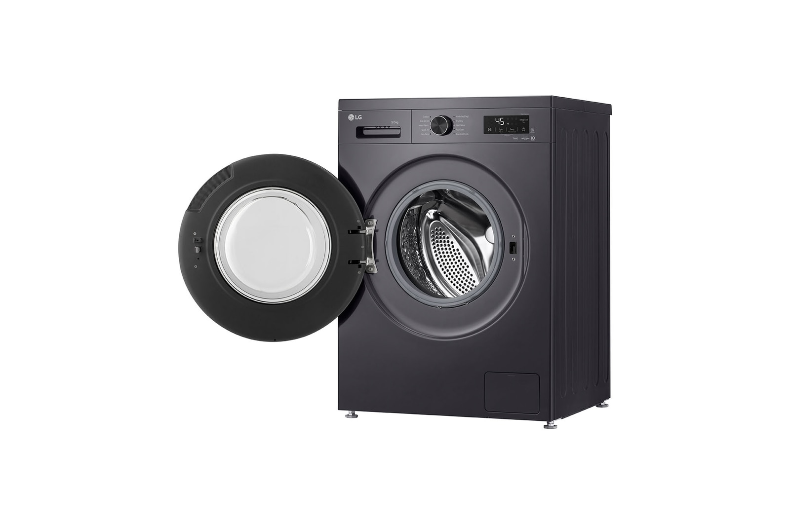 9 kg / 5 kg Kombinerad tvätt/tork(Middle Black) - Steam, Energiklass A/E, 6 Motion DD™, Smart Diagnosis™ med Wi-Fi