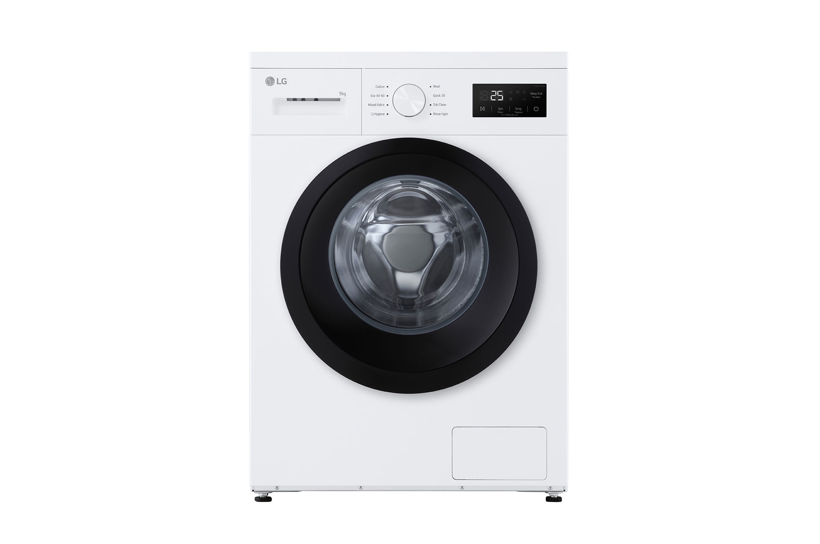 Vy framifrån av 9 kg Tvättmaskin(Vit) - Steam, Energiklass A, F4A1009NWK