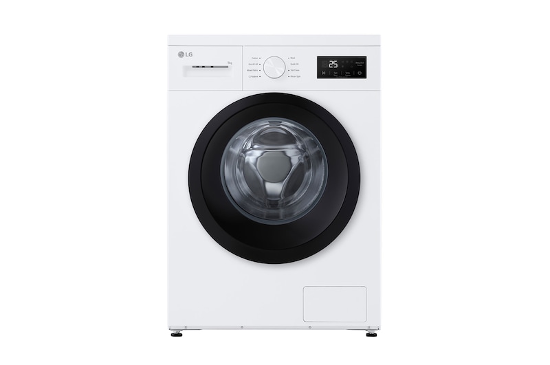 Vy framifrån av 9 kg Tvättmaskin(Vit) - Steam, Energiklass A, F4A1009NWK