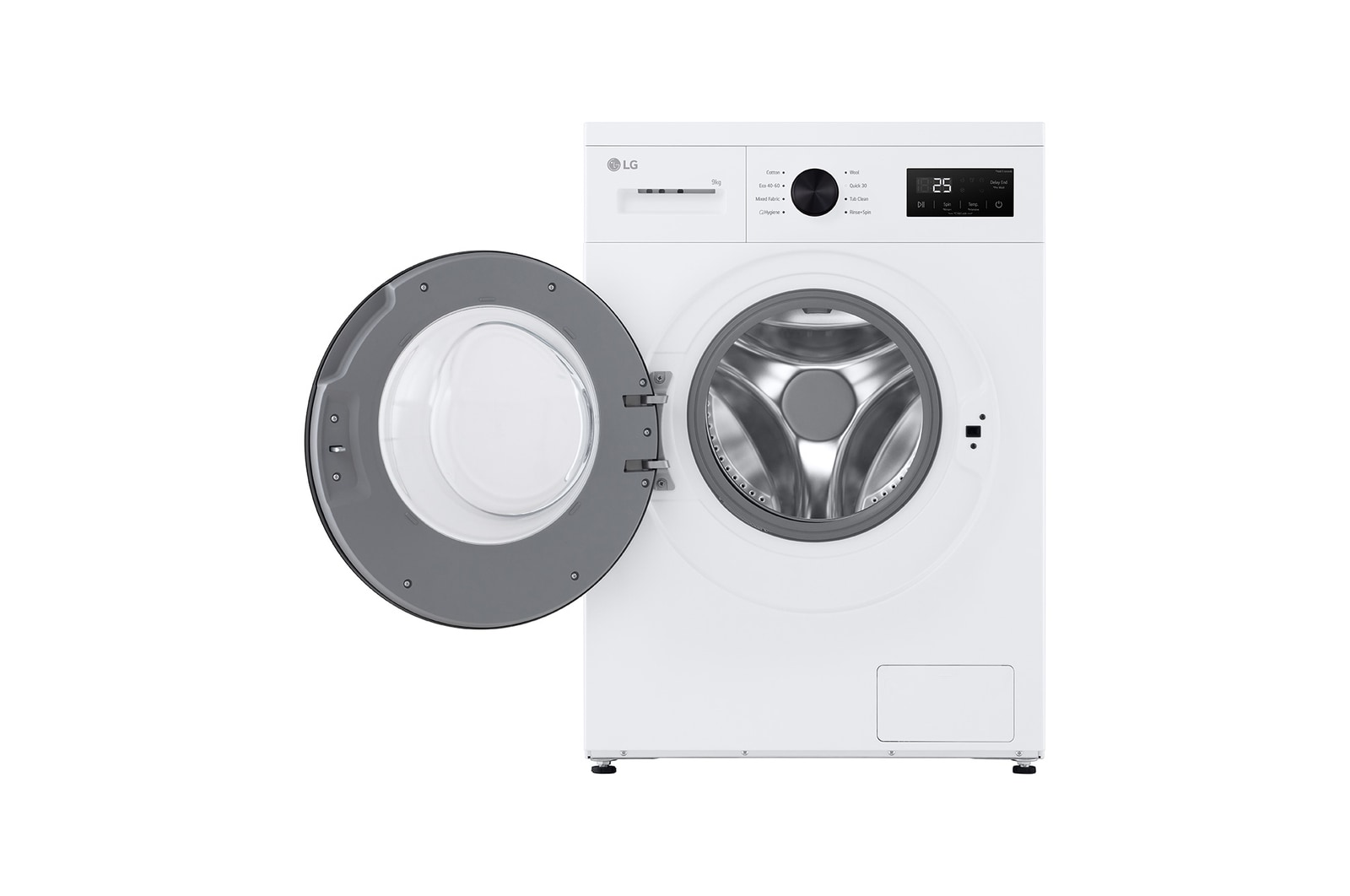 9 kg Tvättmaskin(Vit) - Steam, Energiklass A