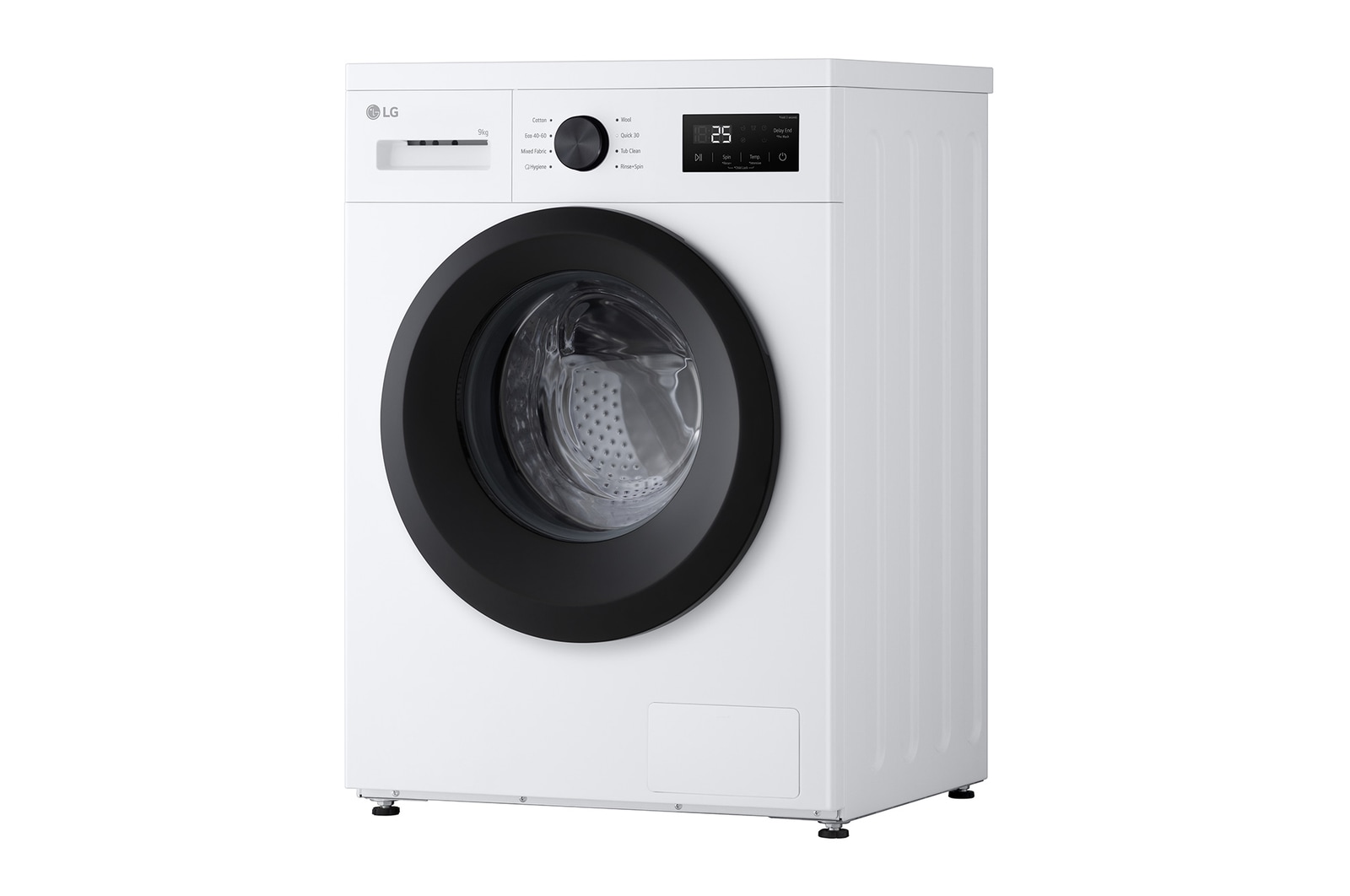 9 kg Tvättmaskin(Vit) - Steam, Energiklass A