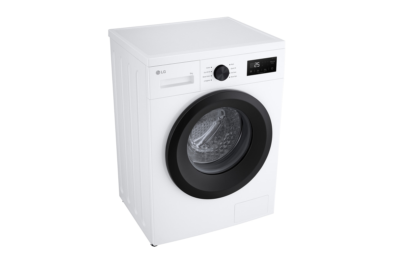 9 kg Tvättmaskin(Vit) - Steam, Energiklass A