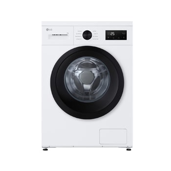 Vy framifrån av 9 kg Tvättmaskin(Vit) - Steam, Energiklass A F4A1009NWKB