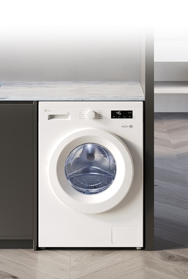 Den visar tvättmaskinens insida