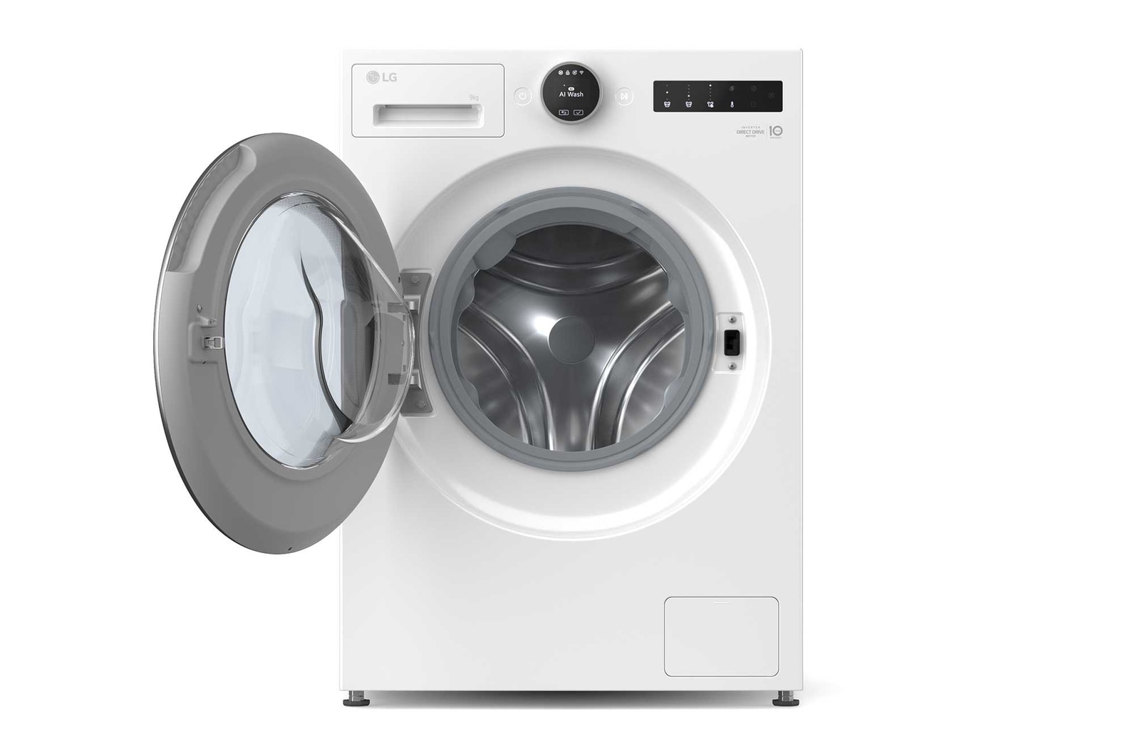 9kg Tvättmaskin(Vit) - Energiklass A, LCD-vred, TurboWash360™, AI DD™, Smart Diagnosis™ med Wi-Fi