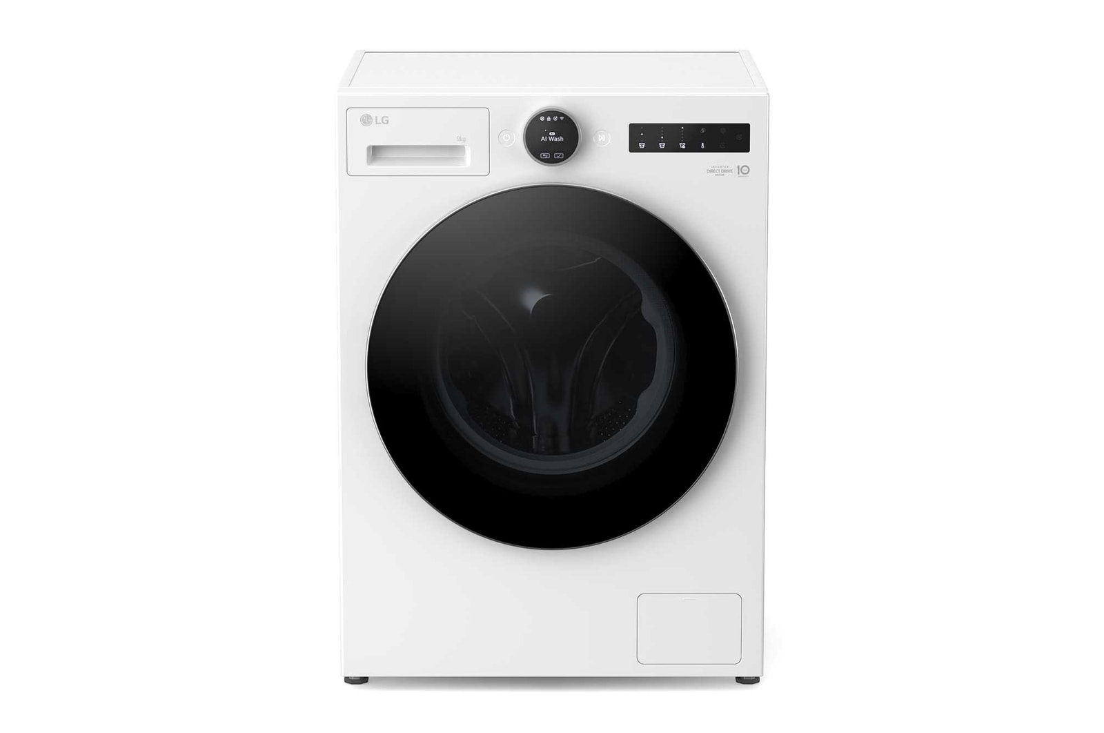 9kg Tvättmaskin(Vit) - Energiklass A, LCD-vred, TurboWash360™, AI DD™, Smart Diagnosis™ med Wi-Fi