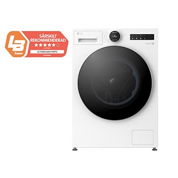 9kg Tvättmaskin(Vit) - Energiklass A, LCD-vred, TurboWash360™, AI DD™, Smart Diagnosis™ med Wi-Fi