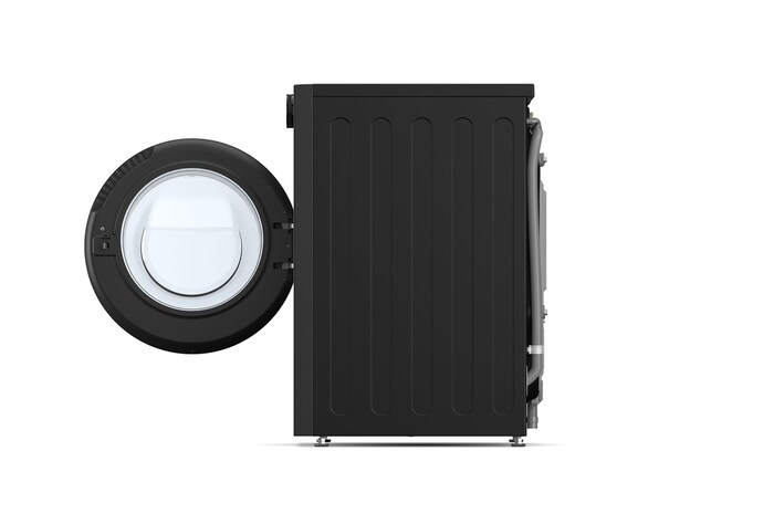 side view with door opne