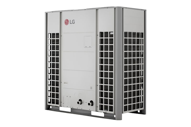 Vy från höger av LG Monobloc 51 kW PHCSL0 ENCXLEU + HM513MR UXC0 utomhusenhet.