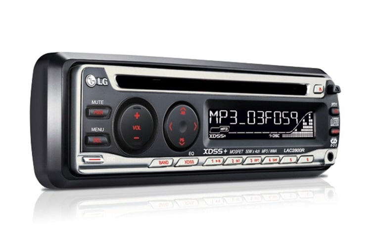 LG Bilstereo med AUX-ingång på framsidan, LAC2800R