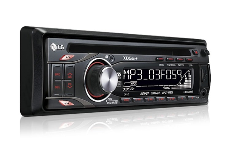 LG Bilstereo med USB- och AUX-ingångar på framsidan, LAC5800R