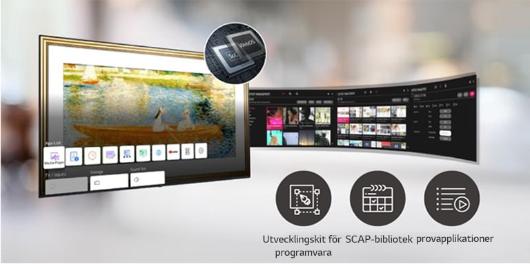 Ett antal uppgifter som kan utföras samtidigt samordnas enkelt via webb-OS-plattformen.