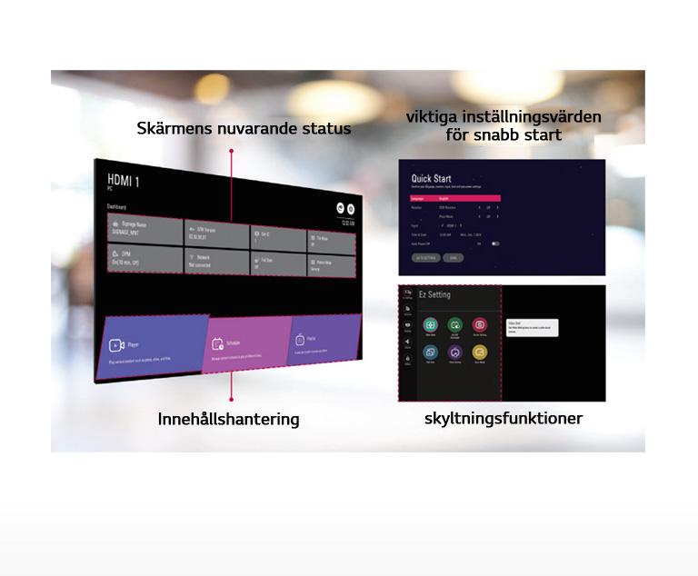 Användarvänlig menystruktur
