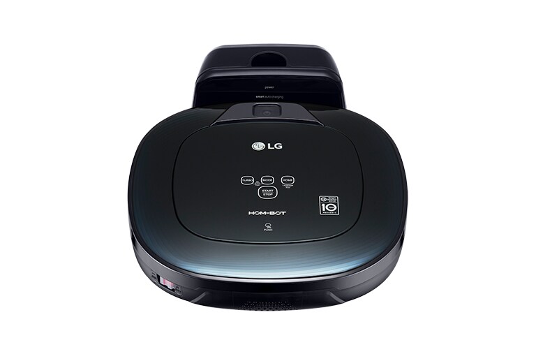 LG Extra effektiv rengöring i hörn med dubbla kameror som skapar en karta av hemmet. Inlärningsfunktion ger exakt navigering. Tillbehör för torrmoppning., VR6270LVMB