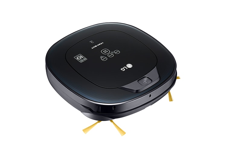 LG Ny robotdammsugare i ocean black färg med Smart Inverter Motor™ och ännu noggrannare rengöring i hörnen, VR8600OB