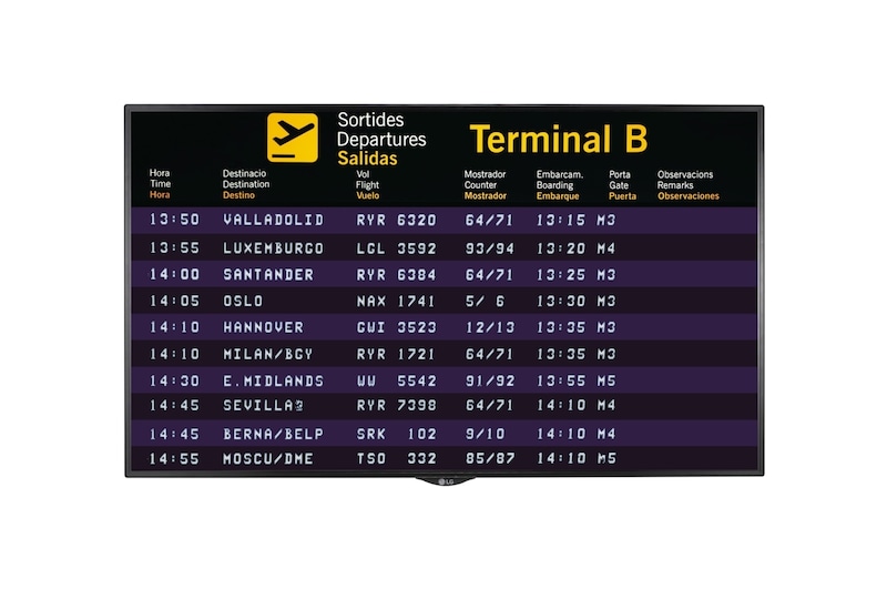 LG 49" 700 nits Standard Signage, 49SH7DB