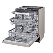 LG QuadWash™ Diskmaskin (Platinum Silver), Energiklass D, Auto Open Dry funktion och Smart Diagnosis™ med Wi-Fi, DU325FP