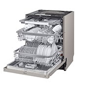 LG QuadWash™ Diskmaskin (Platinum Silver), Energiklass D, Auto Open Dry funktion och Smart Diagnosis™ med Wi-Fi, DU325FP