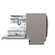 LG QuadWash™ Diskmaskin (Platinum Silver), Energiklass D, Auto Open Dry funktion och Smart Diagnosis™ med Wi-Fi, DU325FP
