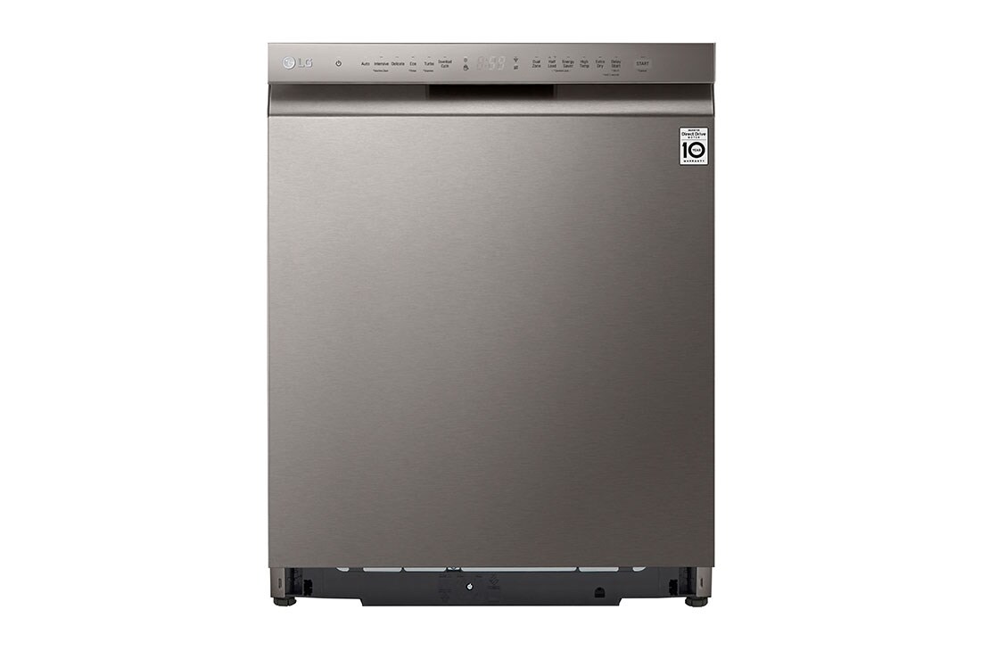 LG QuadWash™ Diskmaskin (Platinum Silver), Energiklass C, Auto Open Dry funktion och Smart Diagnosis™ med Wi-Fi, DU355FP