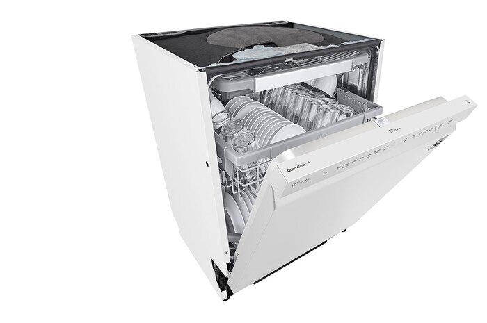 LG QuadWash™ Diskmaskin (Vit), Energiklass C, Auto Open Dry funktion och Smart Diagnosis™ med Wi-Fi, DU355FW
