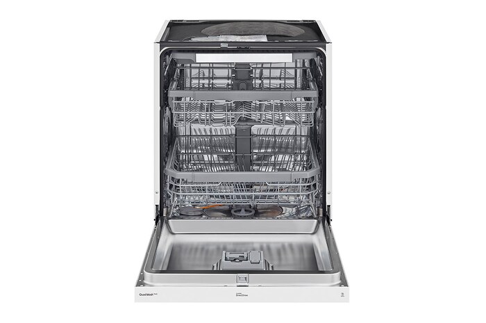 LG QuadWash™ Diskmaskin (Vit), Energiklass C, Auto Open Dry funktion och Smart Diagnosis™ med Wi-Fi, DU355FW