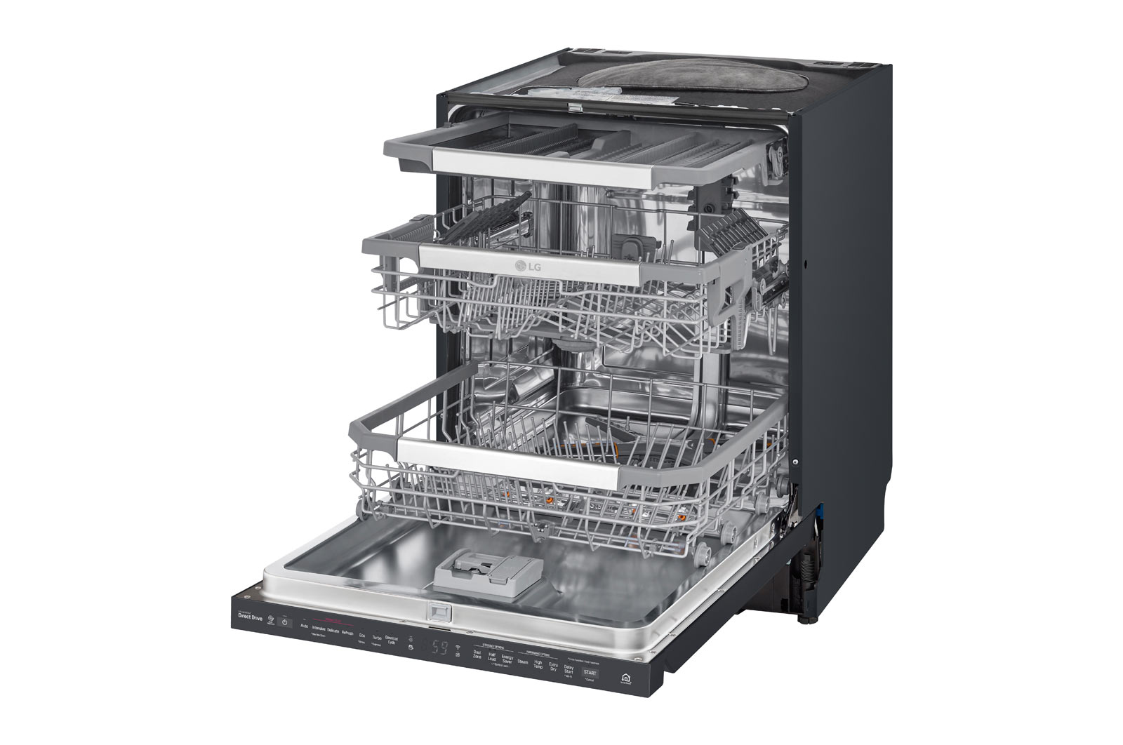 LG QuadWash™ Steam Diskmaskin med Auto Open Dry funktion och Wi-Fi, DU517HMS