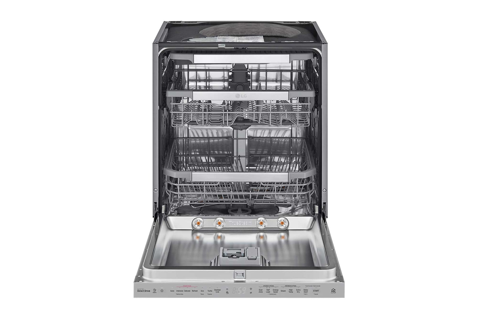 LG QuadWash™ Steam Diskmaskin (Noble Steel), Energiklass D, Auto Open Dry funktion och Smart Diagnosis™ med Wi-Fi, SDU527HS