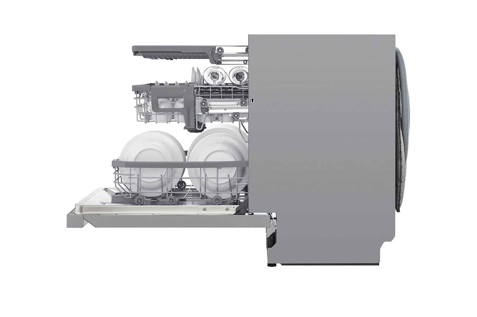 LG QuadWash™ Steam Diskmaskin (Noble Steel), Energiklass D, Auto Open Dry funktion och Smart Diagnosis™ med Wi-Fi, SDU527HS