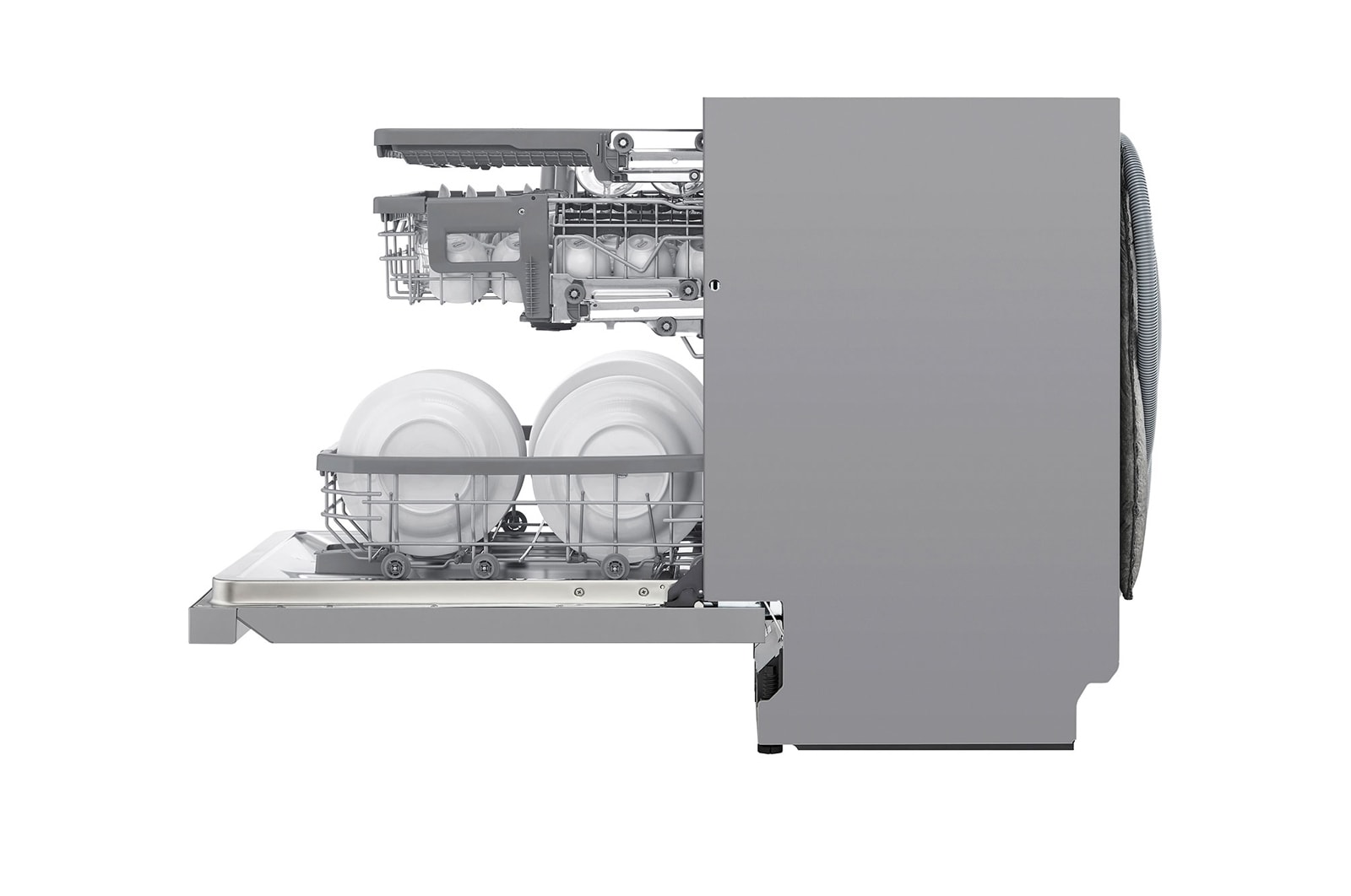 LG QuadWash™ Steam Diskmaskin (Noble Steel), Energiklass D, Auto Open Dry funktion och Smart Diagnosis™ med Wi-Fi, SDU527HS