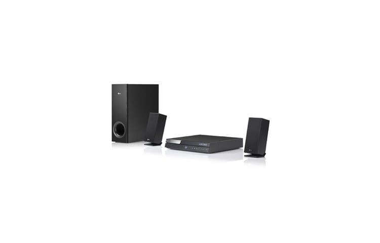 Vy framifrån av 3D Blu-ray 2.1hemmabiosystem med Smart TV-tjänster BH6220CN