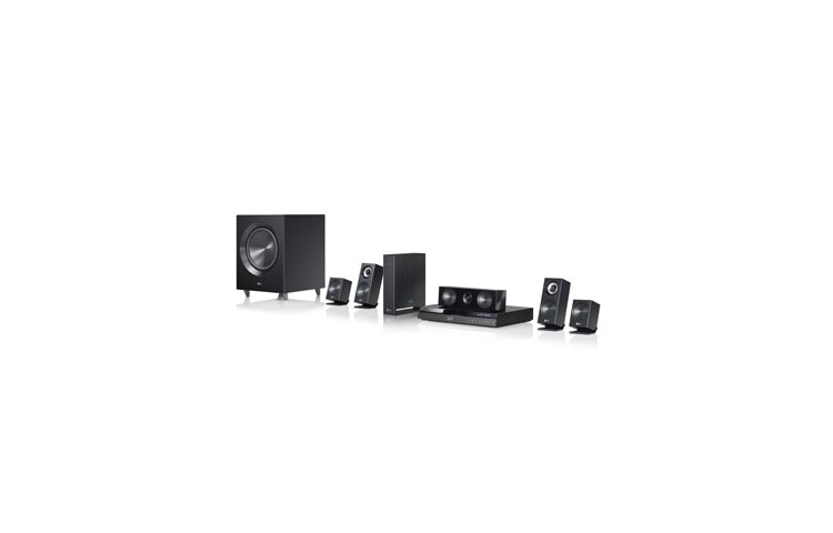Vy framifrån av 3D Blu-ray 5.1hemmabiosystem med Smart TV-tjänster BH7220BWN