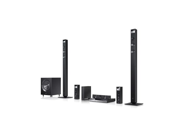 Vy framifrån av Cinema 3D Sound Blu-ray 9.1 hemmabiosystem med Smart TV-tjänster BH9420PWN