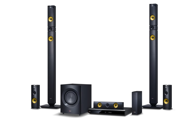 LG 9.1-kanals hemmabiosystem med trådlösa bakre högtalare. Kraftiga kevlarförstärkta högtalare på 1460 W. Extra SMART Blu-ray med internetsurf, Wi-Fi, DLNA, Private Sound, 4K-uppskalning och 3D-stöd. 5 sekunders starttid. Tallboyhögtalare fram., BH9430PWN
