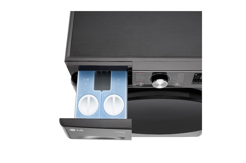 LG 11 kg / 6 kg Tvättmaskin/Torktumlare(Svart) - Auto Dose, Steam, Energiklass A/D, TurboWash™360, AI DD™, Smart Diagnosis™ med Wi-Fi, CV94E7S2QA
