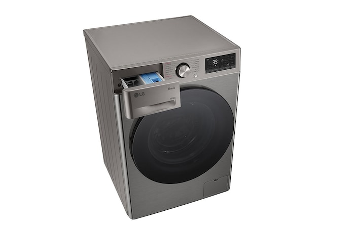 LG 10 kg / 6 kg Kombinerad tvätt/tork(Platinum Silver) - Steam, Energiklass A/D, TurboWash™360, AI DD™, Smart Diagnosis™ med Wi-Fi, CV94V7S2QN