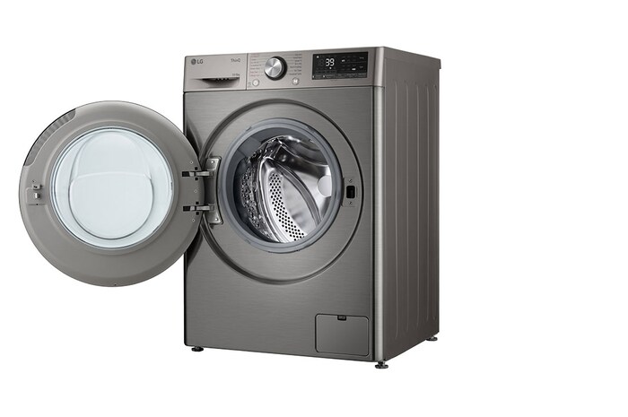LG 10 kg / 6 kg Kombinerad tvätt/tork(Platinum Silver) - Steam, Energiklass A/D, TurboWash™360, AI DD™, Smart Diagnosis™ med Wi-Fi, CV94V7S2QN