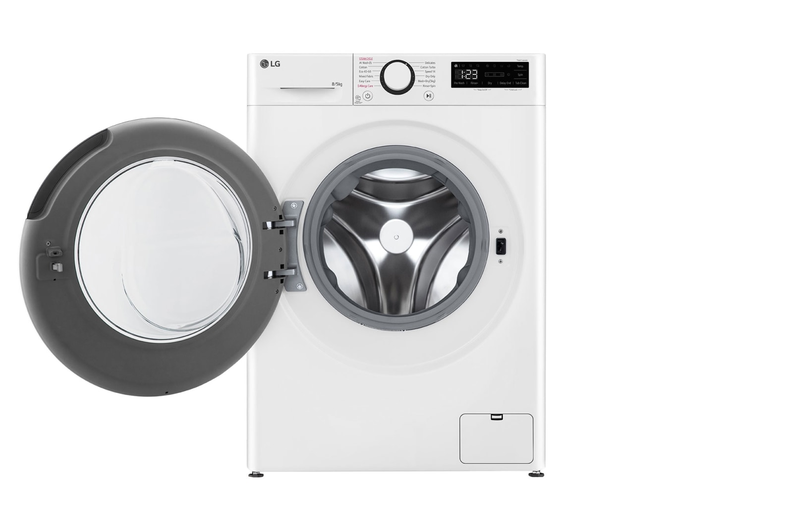 LG Slim 8 kg / 5 kg Tvättmaskin/Torktumlare(Vit) - Steam, Energiklass A/E, AI DD™, Smart Diagnosis™, 47,5cm djup, F2DV707S2W1