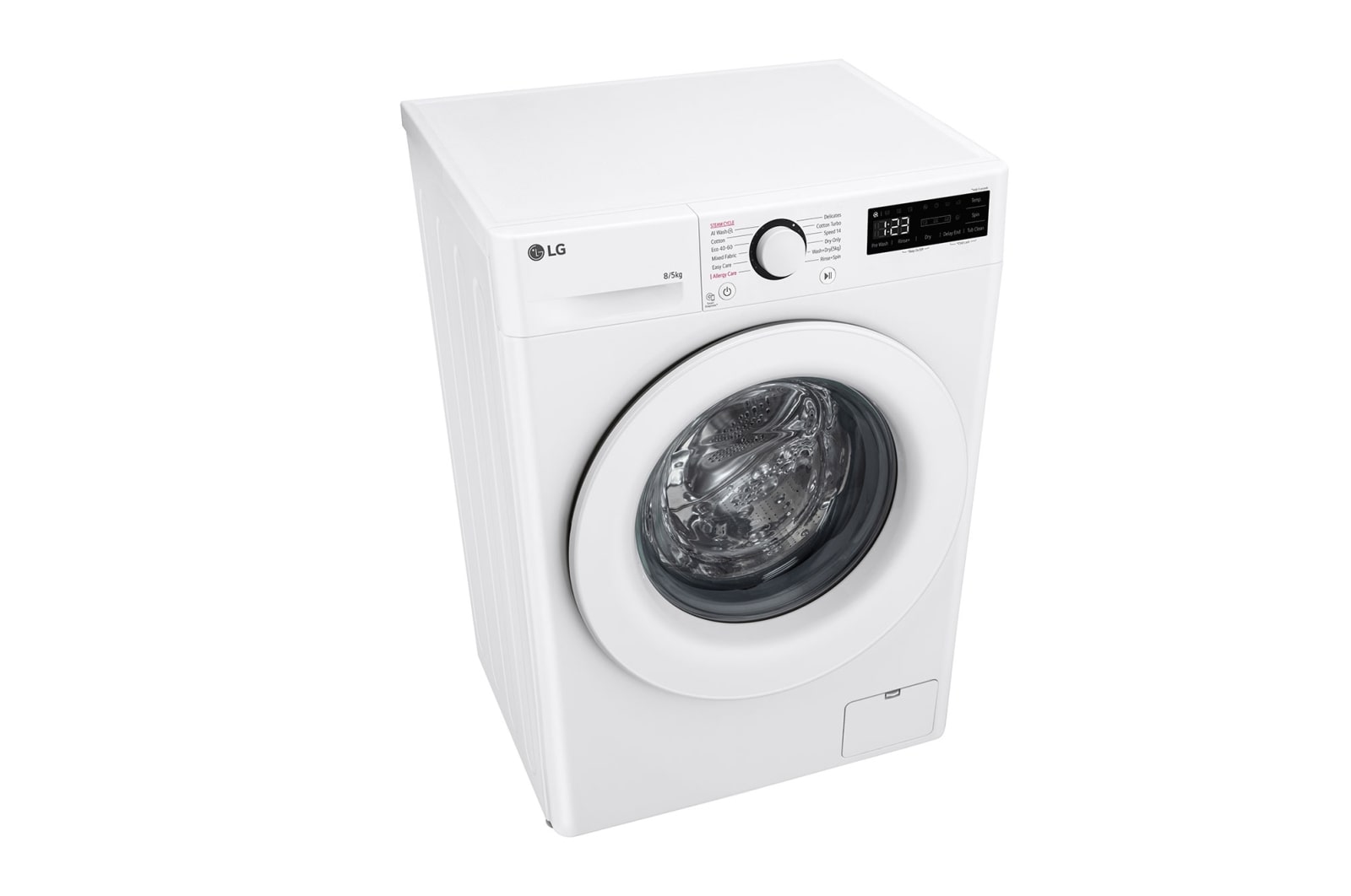 LG Slim 8 kg / 5 kg Tvättmaskin/Torktumlare(Vit) - Steam, Energiklass A/E, AI DD™, Smart Diagnosis™, 47,5cm djup, F2DV707S2W1