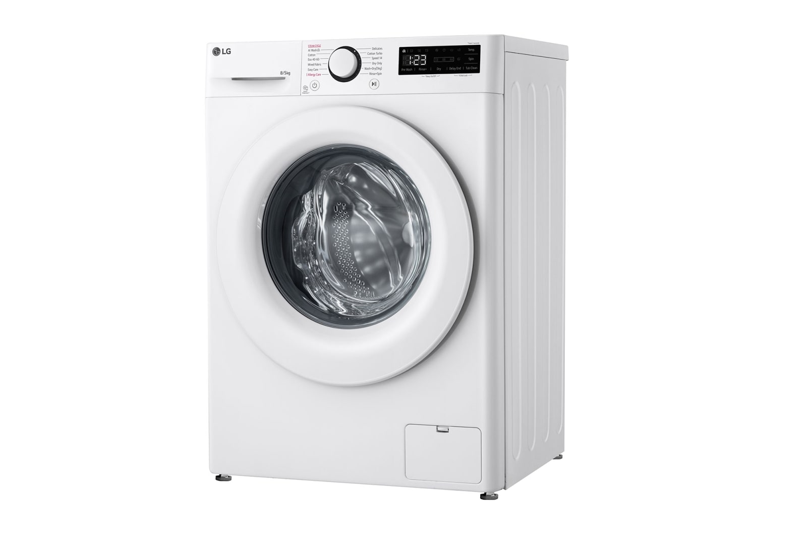 LG Slim 8 kg / 5 kg Tvättmaskin/Torktumlare(Vit) - Steam, Energiklass A/E, AI DD™, Smart Diagnosis™, 47,5cm djup, F2DV707S2W1
