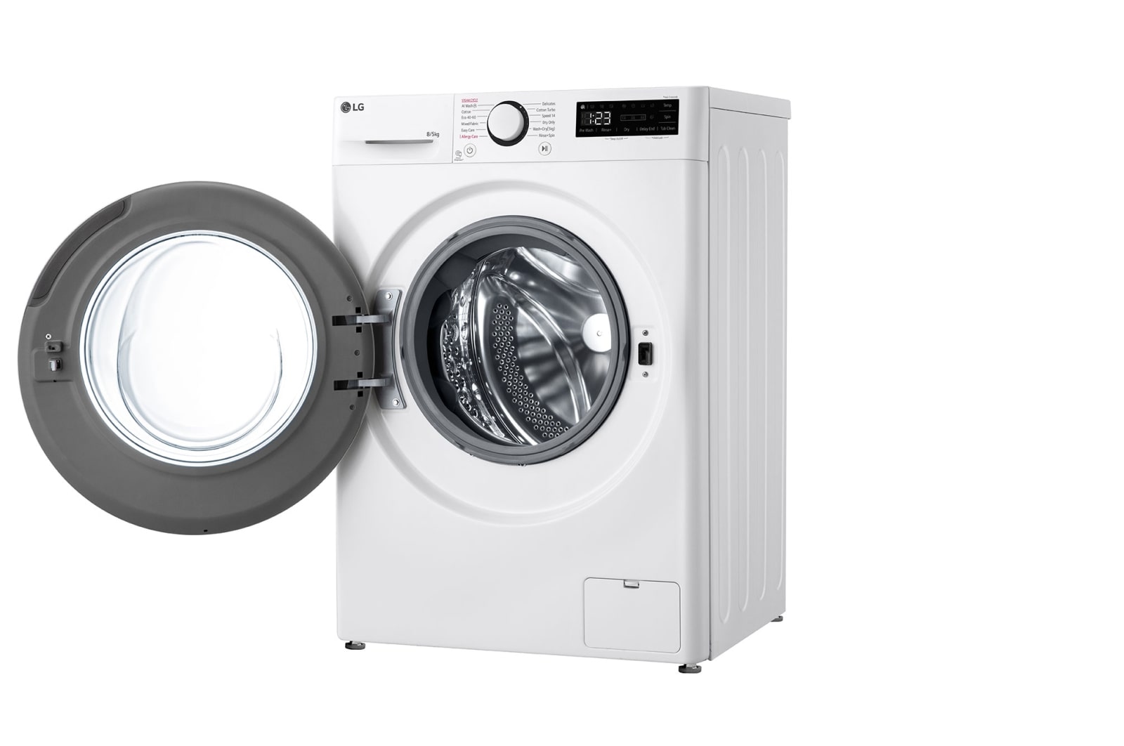 LG Slim 8 kg / 5 kg Tvättmaskin/Torktumlare(Vit) - Steam, Energiklass A/E, AI DD™, Smart Diagnosis™, 47,5cm djup, F2DV707S2W1