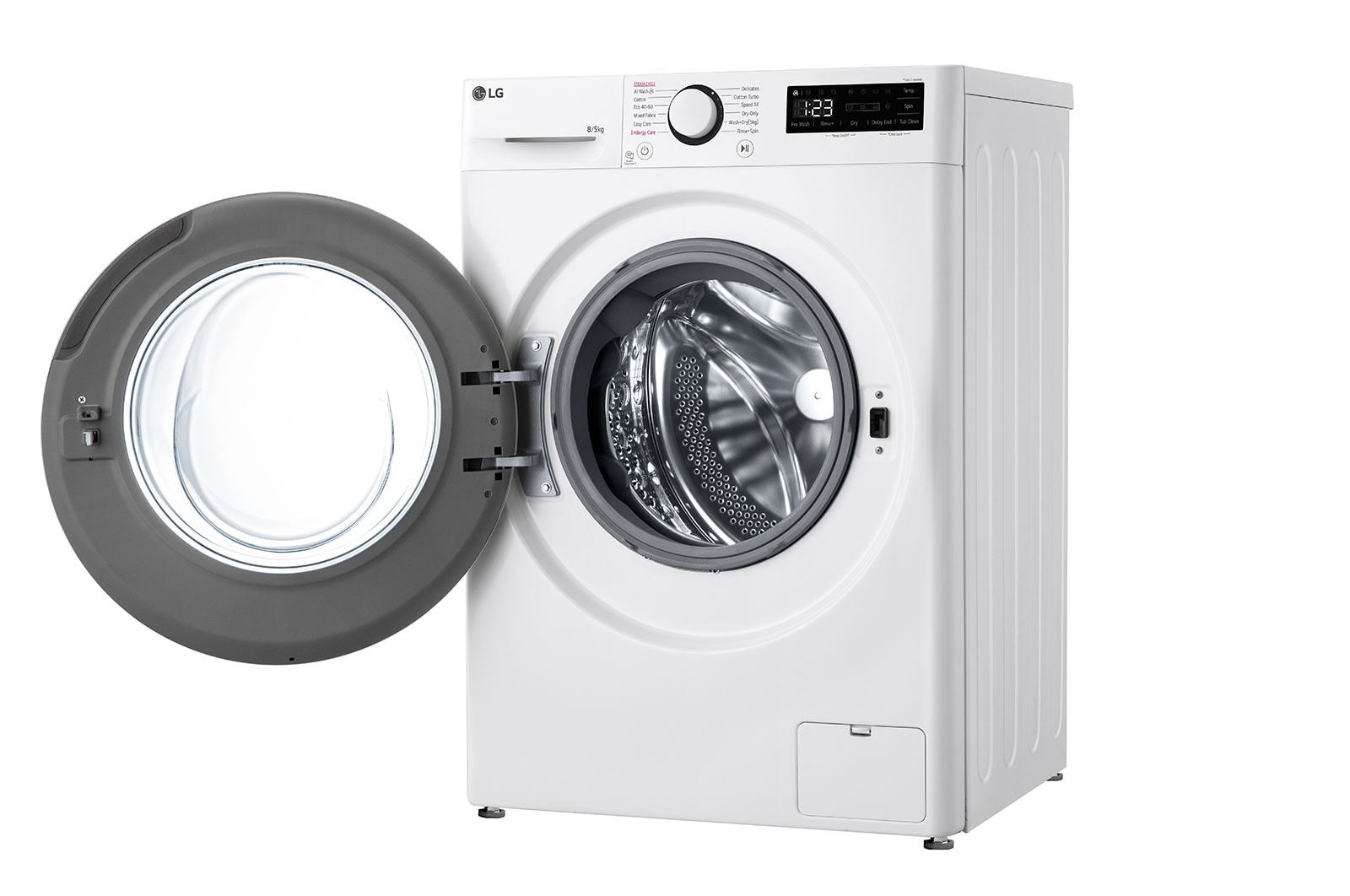 LG Slim 8 kg / 5 kg Kombinerad tvätt/tork(Vit) - Steam, Energiklass A/E, AI DD™, Smart Diagnosis™, F2Y5PRP6W