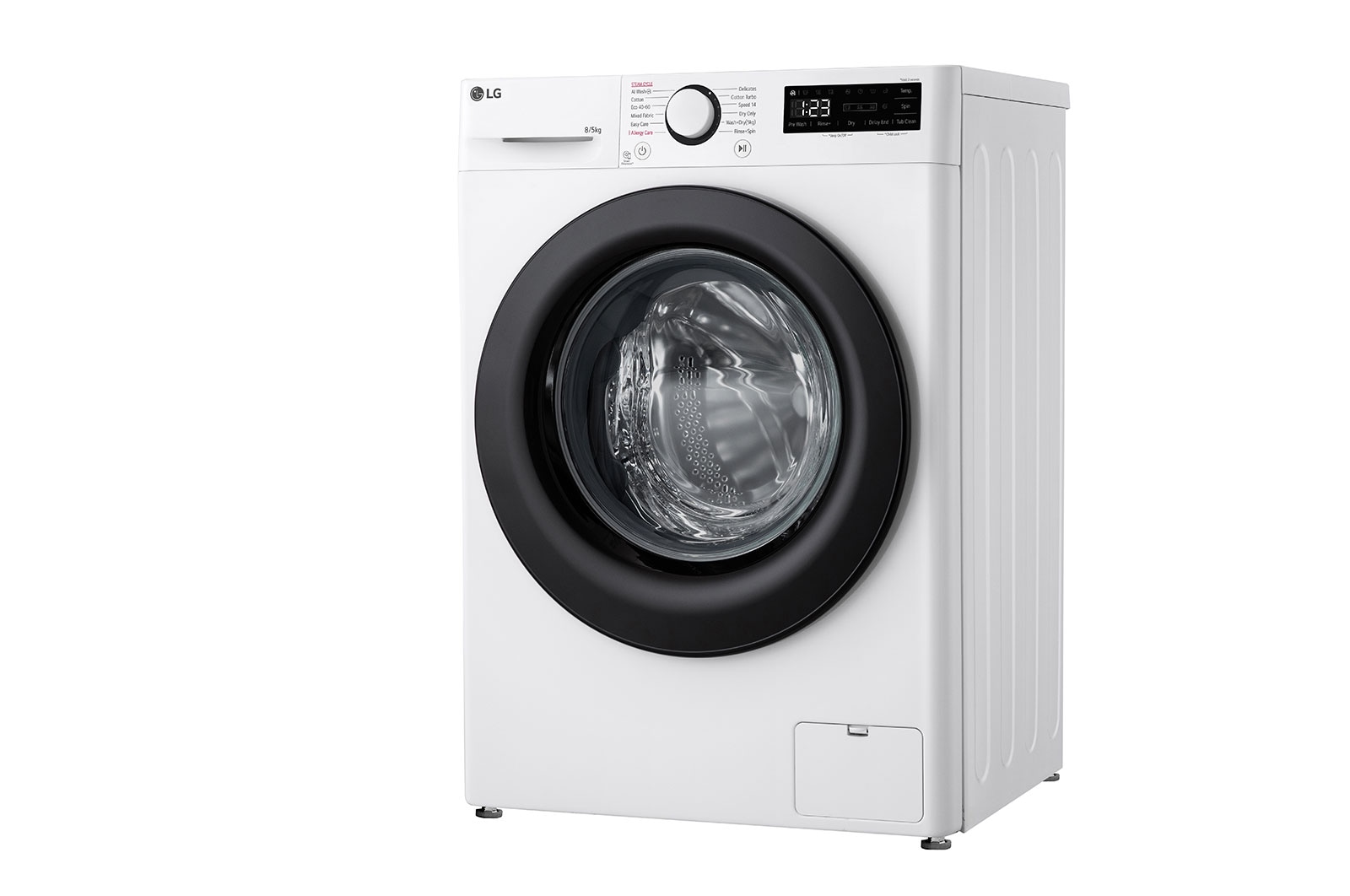 LG Slim 8 kg / 5 kg Kombinerad tvätt/tork(Vit) - Steam, Energiklass A/E, AI DD™, Smart Diagnosis™, F2Y5PRP6W