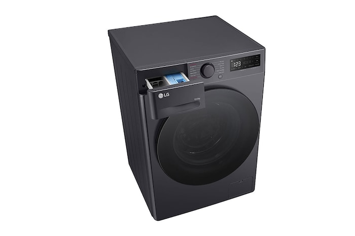 LG 10 kg / 6 kg Kombinerad tvätt/tork(Middle Black) - Steam, Energiklass A/D, AI DD™, Smart Diagnosis™, F4Y5RRPYJ